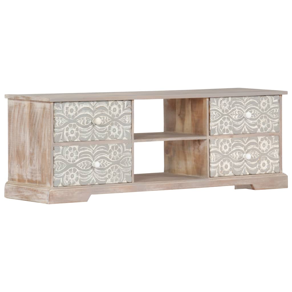 TV-Schrank 120x30x40 cm Massivholz Akazie