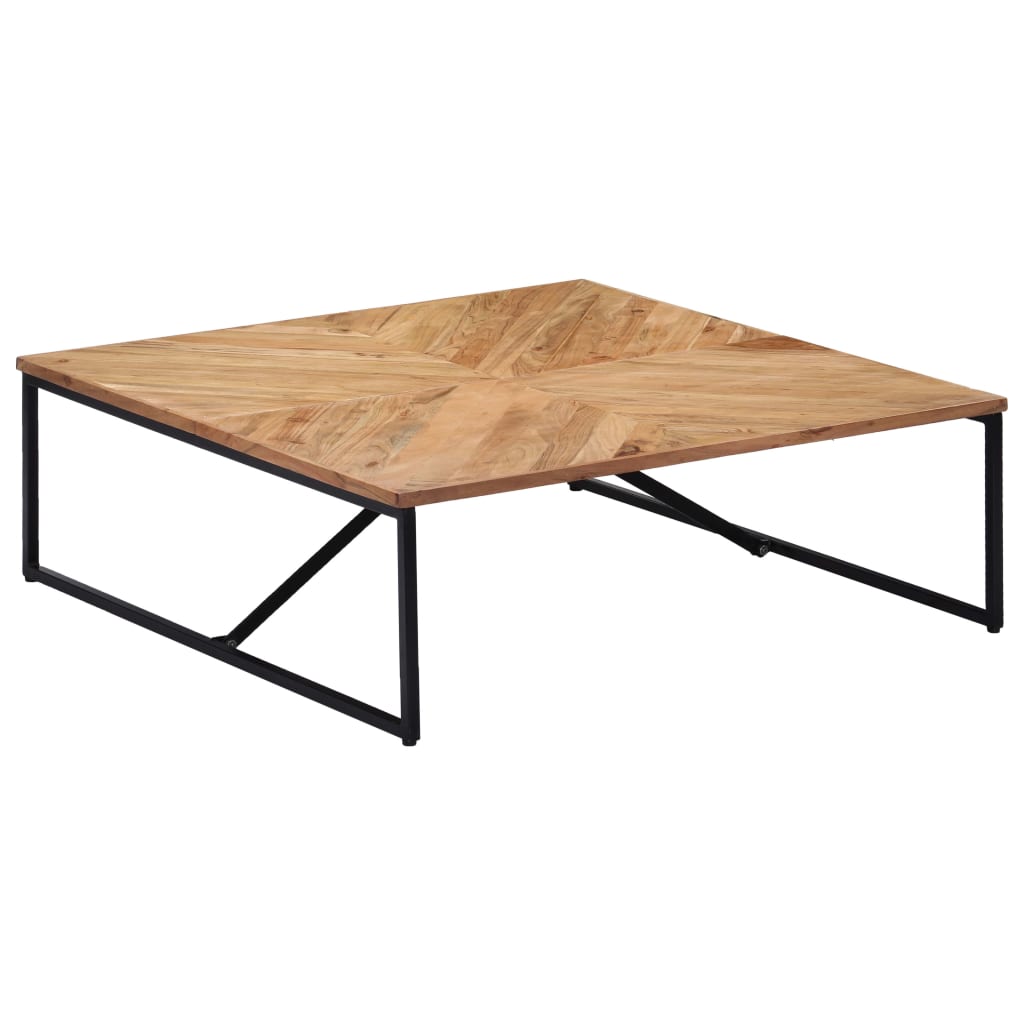Table basse 110x110x36 cm en bois d'acacia massif
