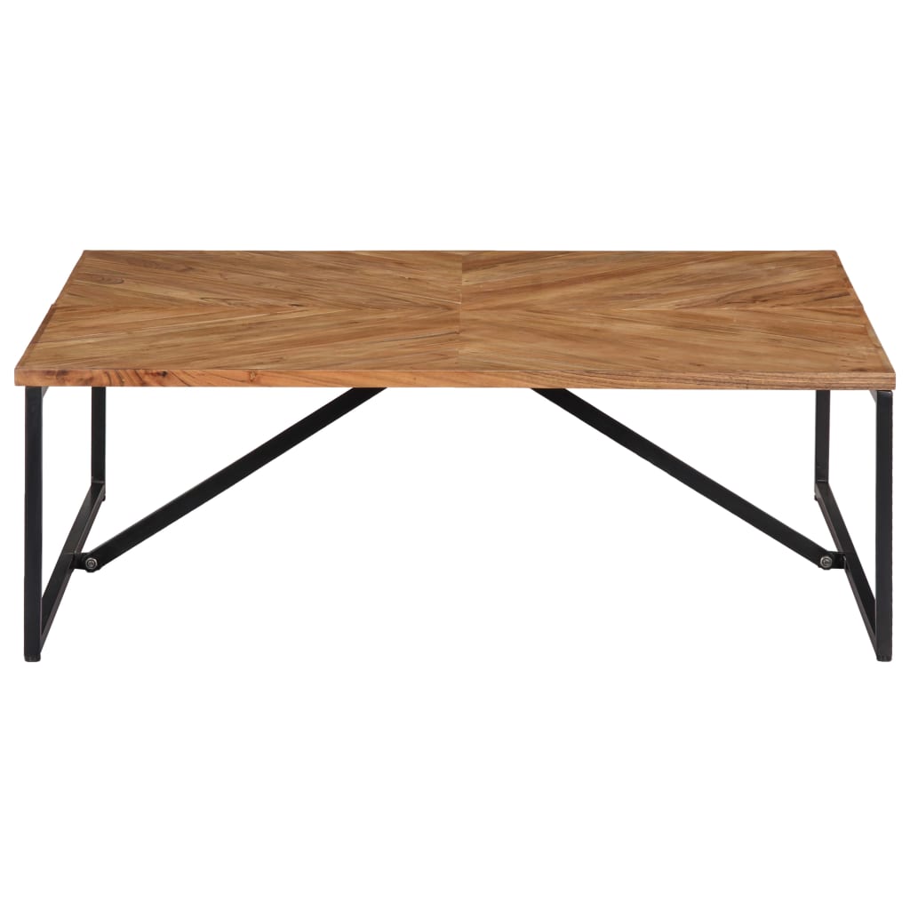 Table basse 110x110x36 cm en bois d'acacia massif