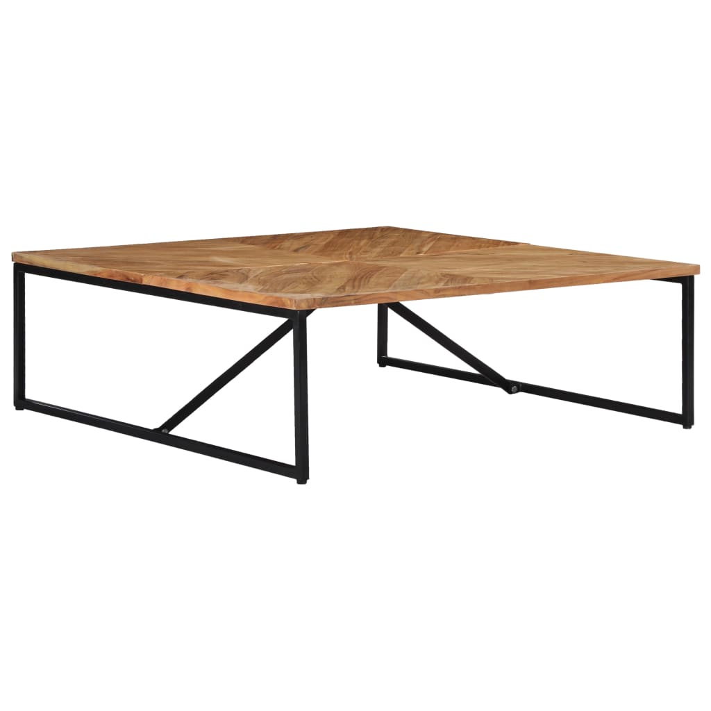 Table basse 110x110x36 cm en bois d'acacia massif