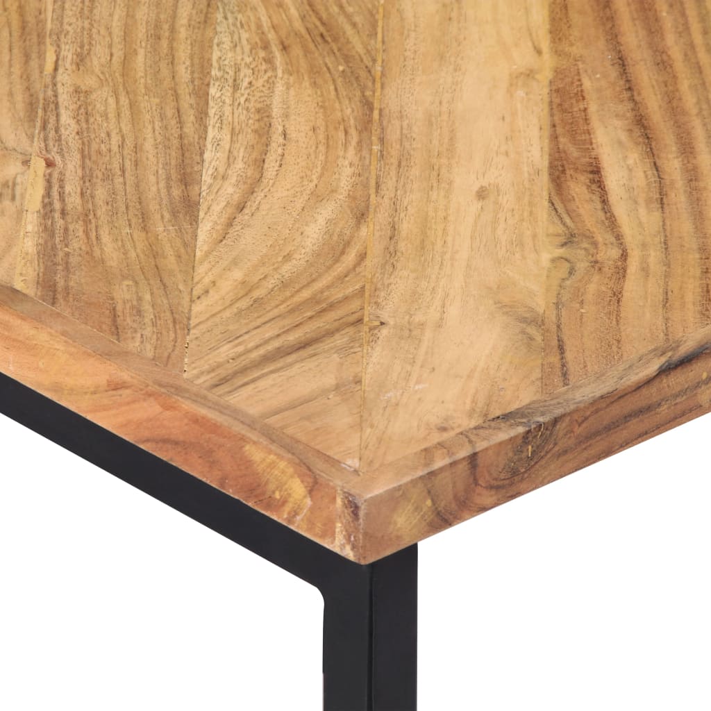 Table basse 110x110x36 cm en bois d'acacia massif