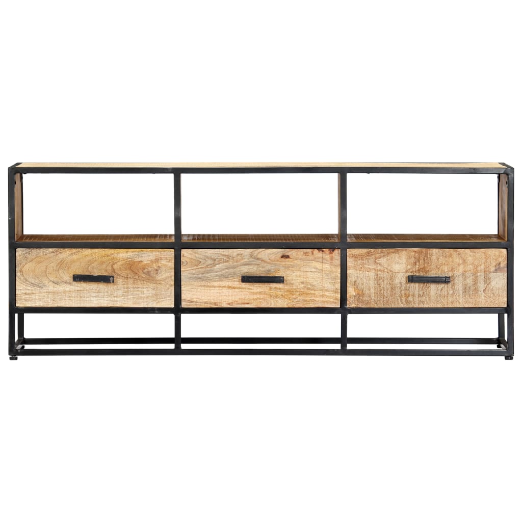 TV-Schrank 120x30x45 cm Massivholz Mango