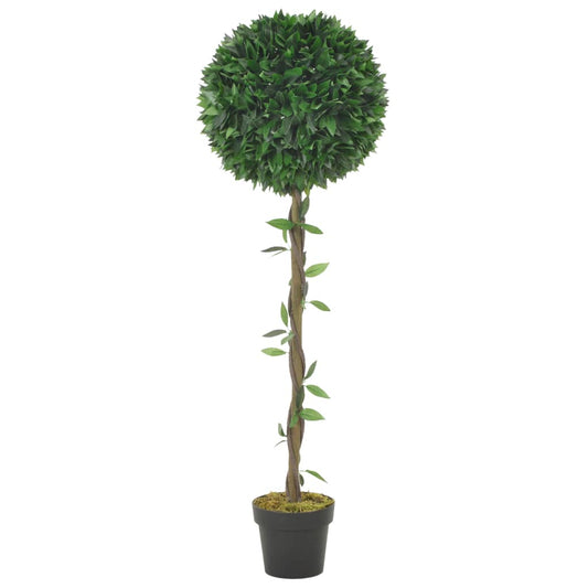 Künstliche Pflanze Lorbeerbaum mit Topf Grün 130 cm