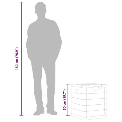 Garten-Aufbewahrungsbox 90 L Braun