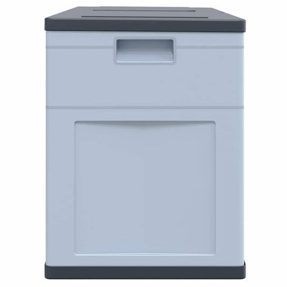 Garten-Aufbewahrungsbox 320 L Grau Schwarz