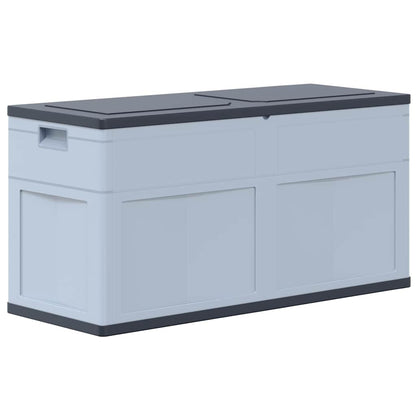 Garten-Aufbewahrungsbox 320 L Grau Schwarz