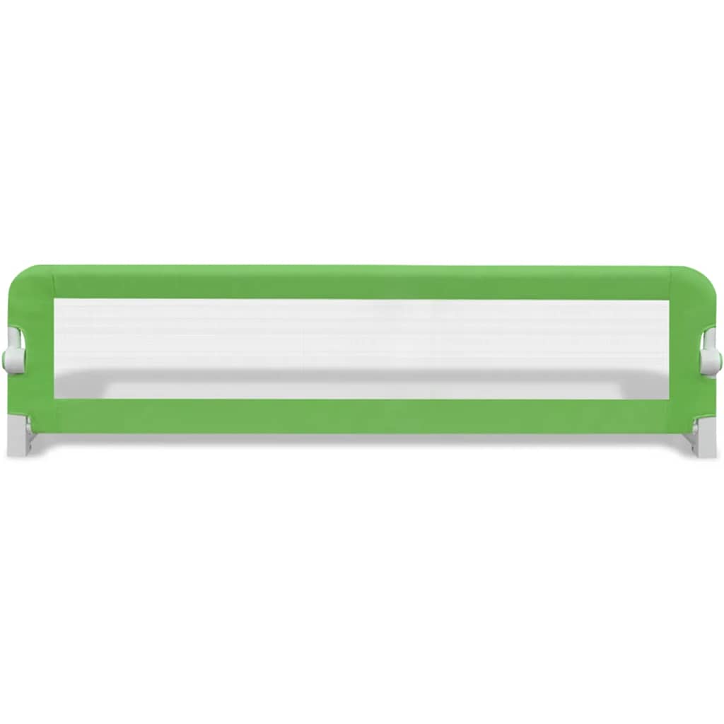 Kleinkind-Bettschutzgitter 2 Stk. Grün 150x42 cm