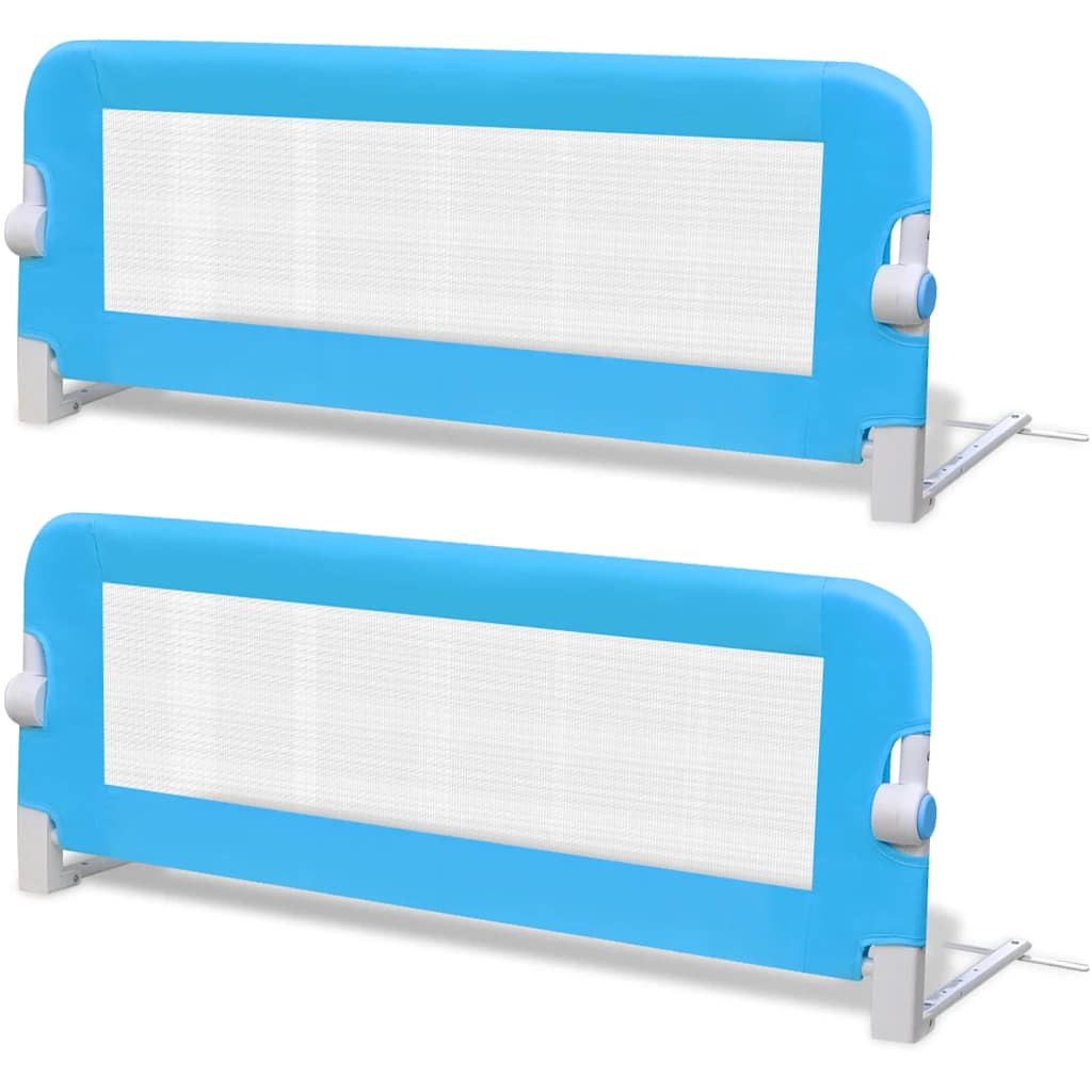 Kleinkind Bettschutzgitter 2 Stk. Blau 102x42 cm
