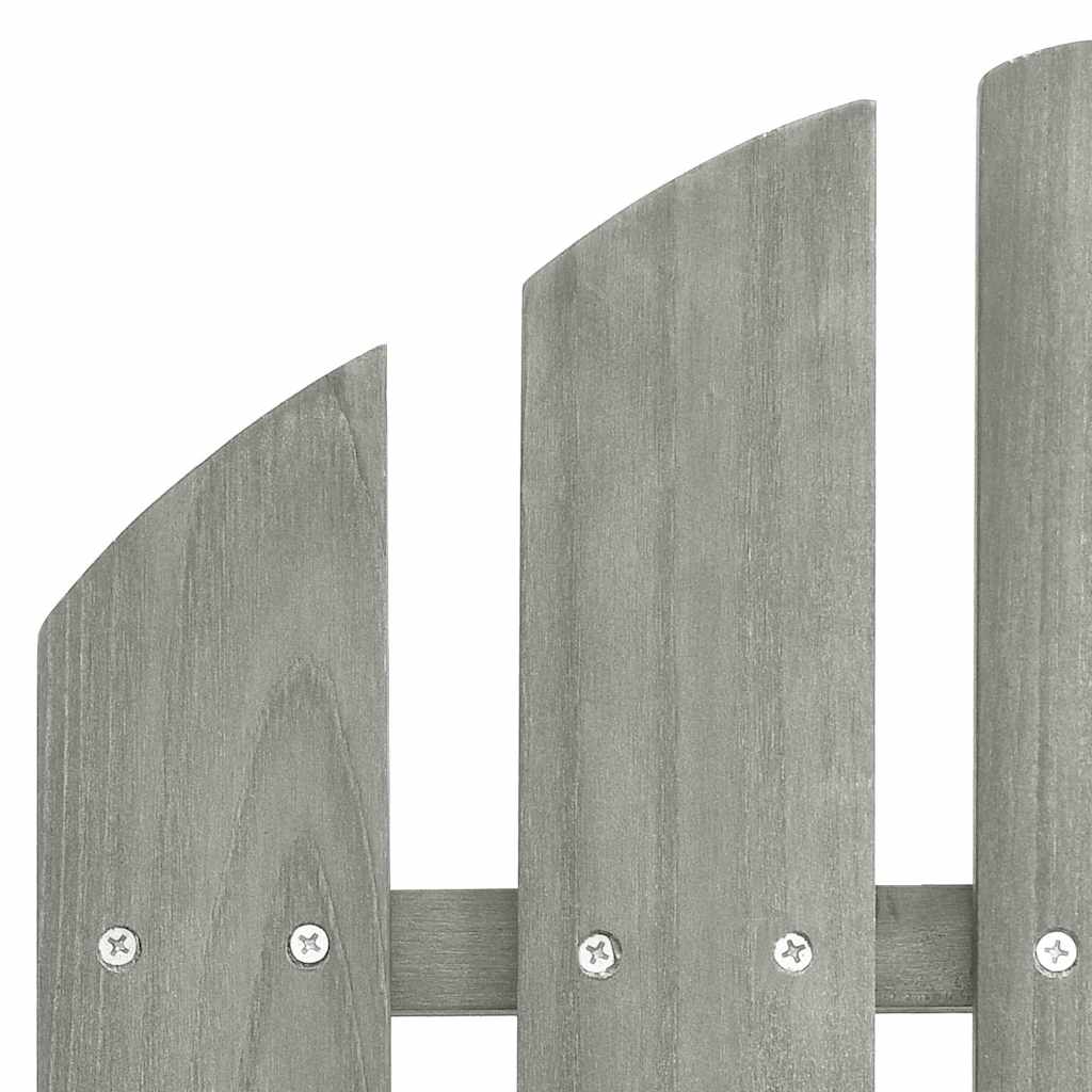 Garten-Schaukelstuhl Holz Grau
