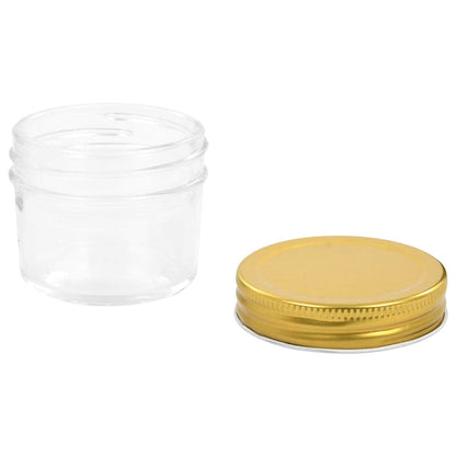 Marmeladengläser mit goldenen Deckeln 24 Stk. 110 ml
