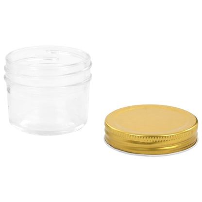 Marmeladengläser mit goldenem Deckel 48 Stk. 110 ml