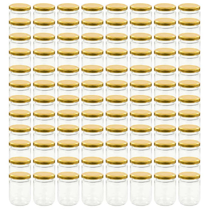Marmeladengläser mit Goldenem Deckel 96 Stk. 230 ml