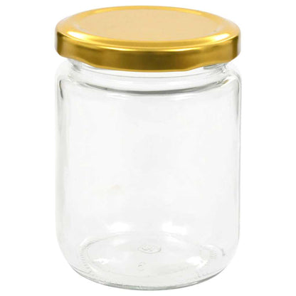 Marmeladengläser mit Goldenem Deckel 96 Stk. 230 ml
