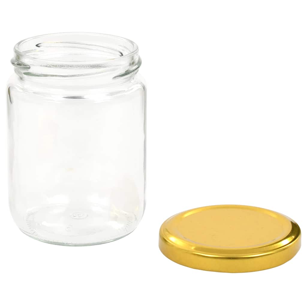 Marmeladengläser mit Goldenem Deckel 96 Stk. 230 ml