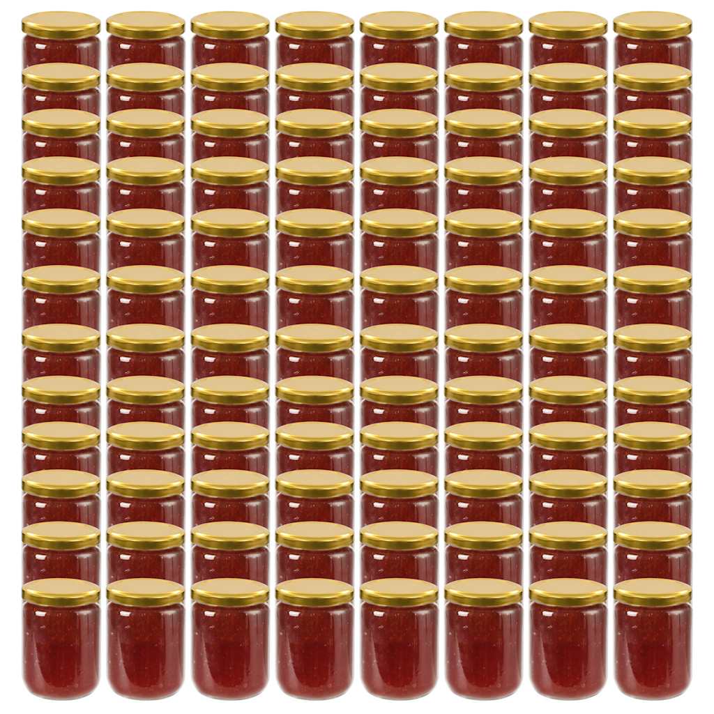 Marmeladengläser mit Goldenem Deckel 96 Stk. 230 ml