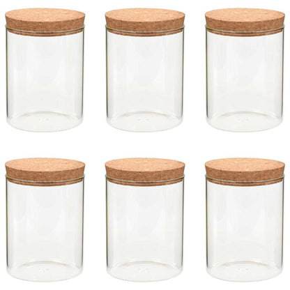Vorratsgläser mit Korkdeckel 6 Stk. 650 ml