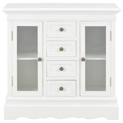 Sideboard Weiß 70x28x70 cm Massivholz Kiefer