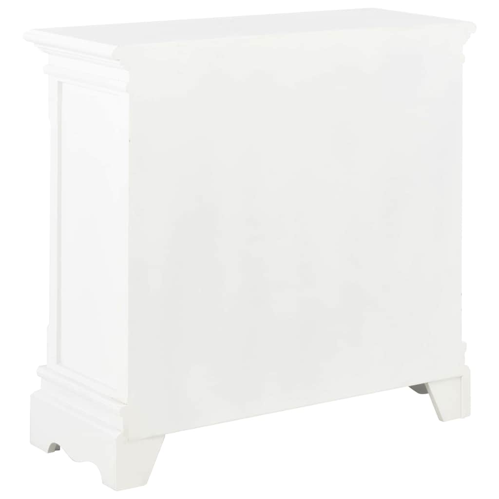 Sideboard Weiß 70x28x70 cm Massivholz Kiefer