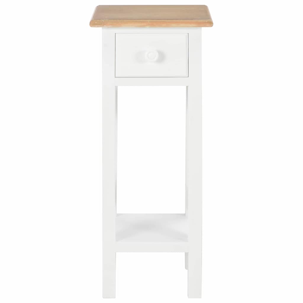 Beistelltisch Weiß 27 x 27 x 65,5 cm Holz