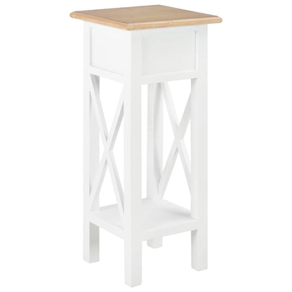 Beistelltisch Weiß 27 x 27 x 65,5 cm Holz