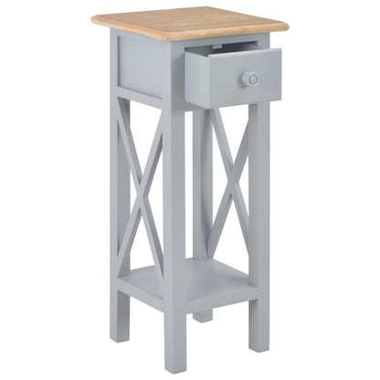Beistelltisch Grau 27 x 27 x 65,5 cm Holz