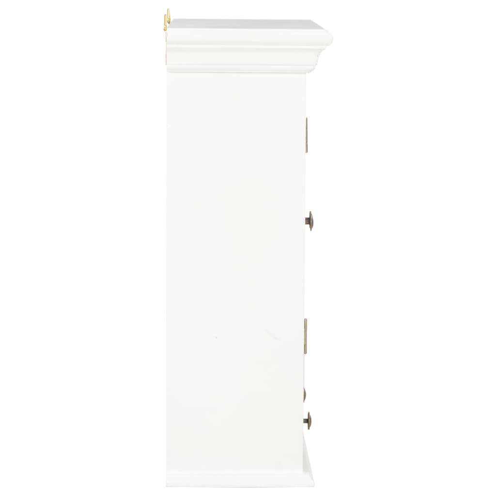 Wall cabinet white 49x22x59 cm wood-based material