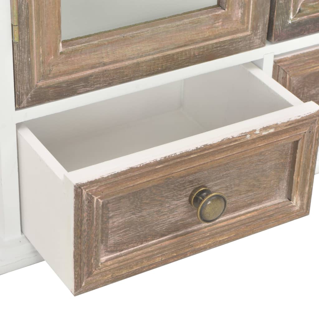 Wall cabinet white 49x22x59 cm wood-based material