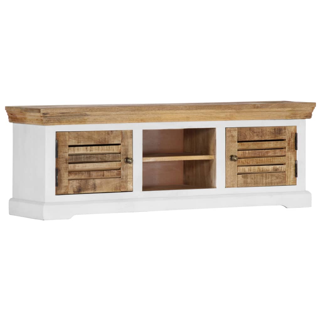 TV-Schrank 118x30x40 cm Massivholz Mango