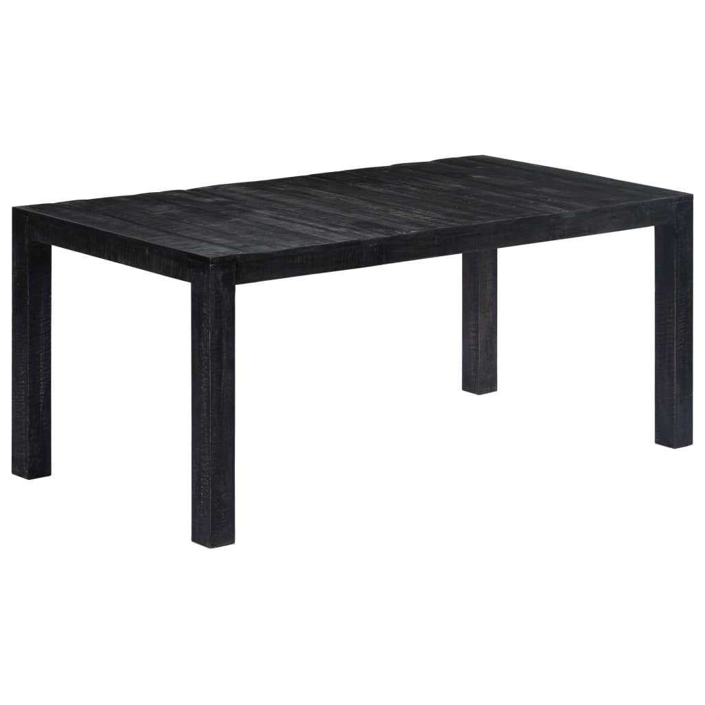 Esstisch Schwarz 180x90x76 cm Massivholz Mango
