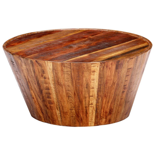 Couchtisch 65x65x33 cm Raues Mangoholz