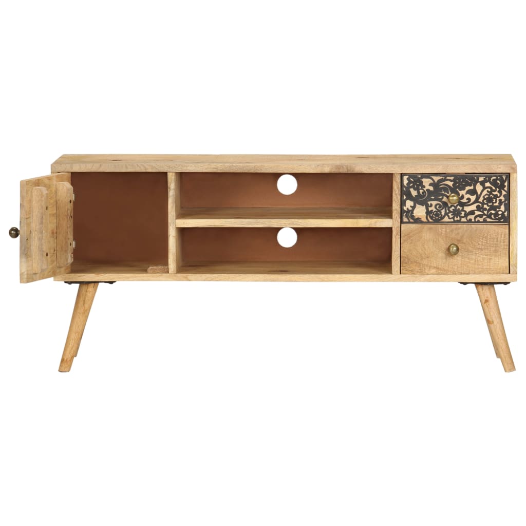 TV-Schrank 100x30x45 cm Massivholz Mango