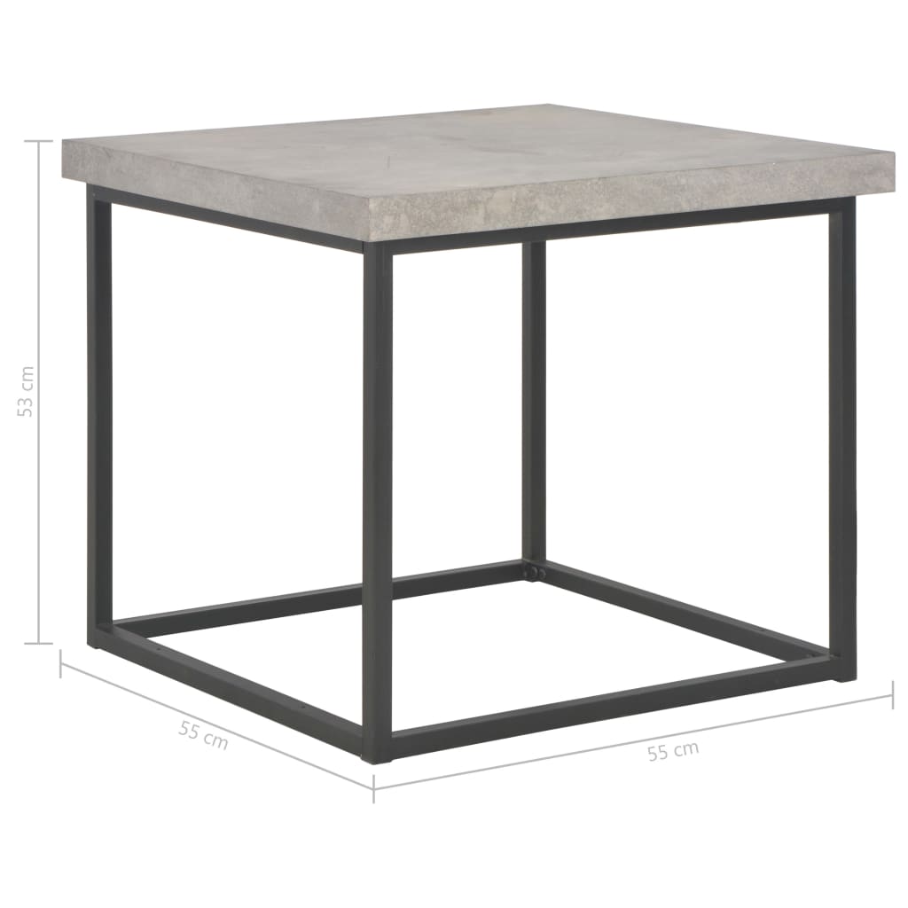 Couchtisch 55x55x53 cm Betonoptik