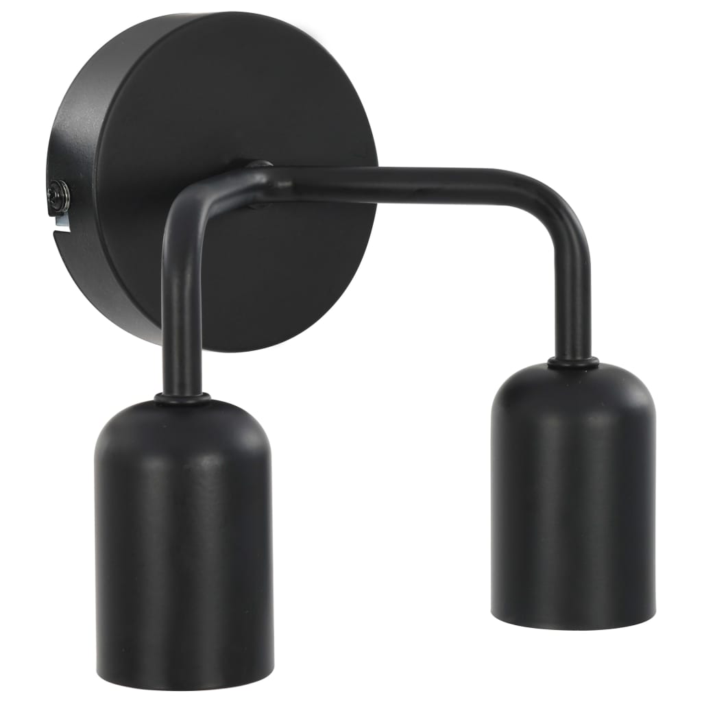 Wandleuchte Schwarz E27