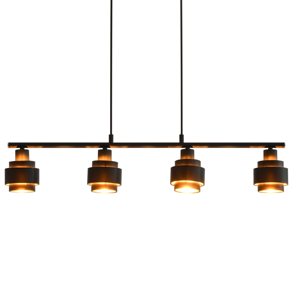 Deckenleuchte Schwarz 82 cm E14