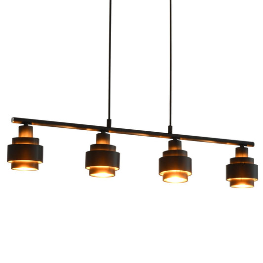 Deckenleuchte Schwarz 82 cm E14
