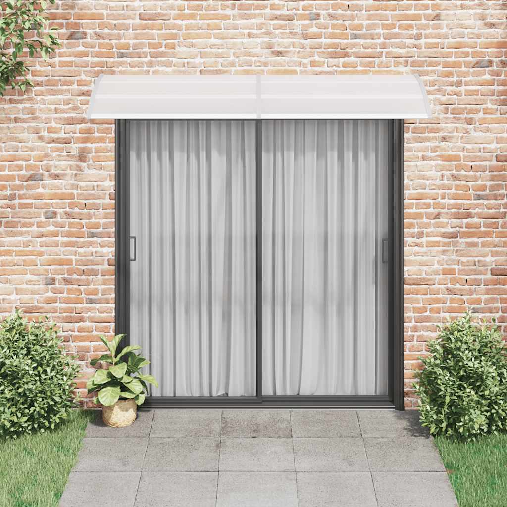 Türvordach Grau und Transparent 240x75 cm PC