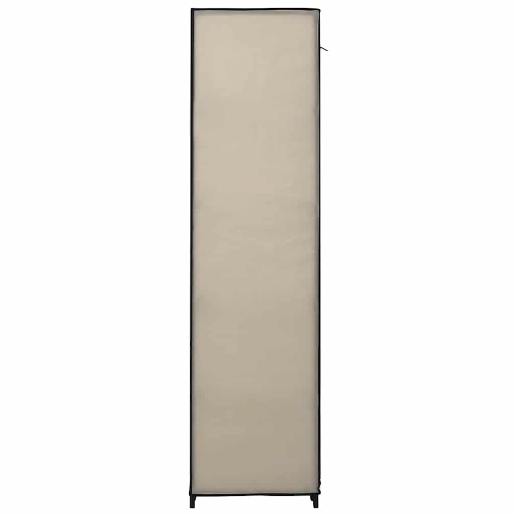 Faltschrank Creme 110x45x175 cm Stoff
