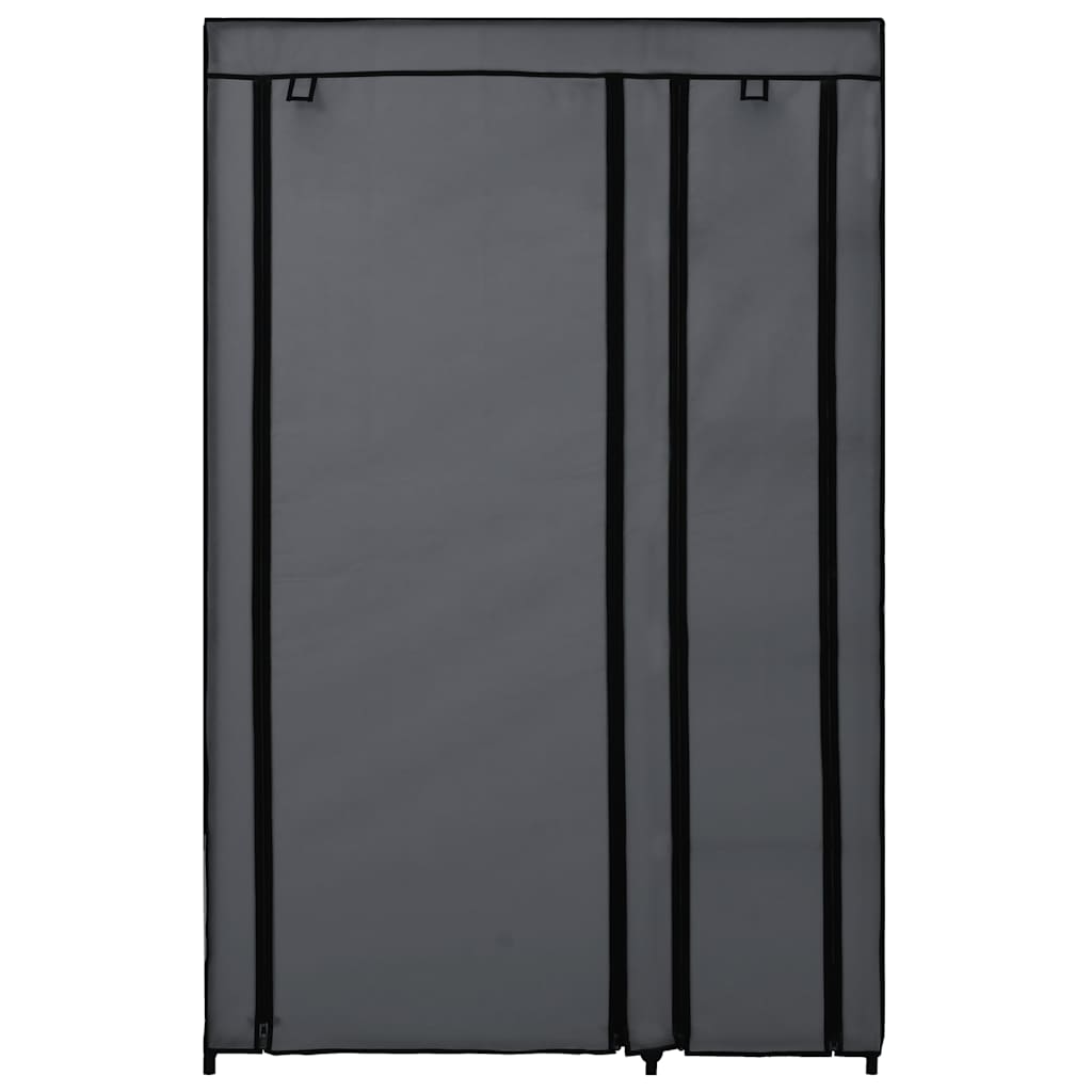 Faltschrank Grau 110x45x175 cm Stoff