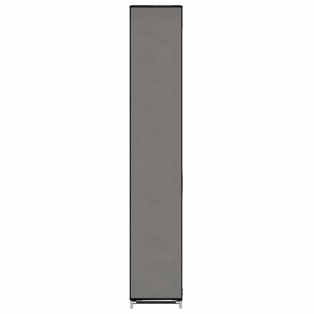 Schuhschrank mit Abdeckung Grau 57 x 29 x 162 cm Stoff
