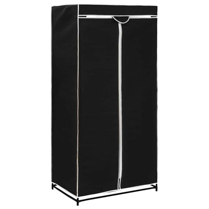 Kleiderschrank Schwarz 75×50×160 cm