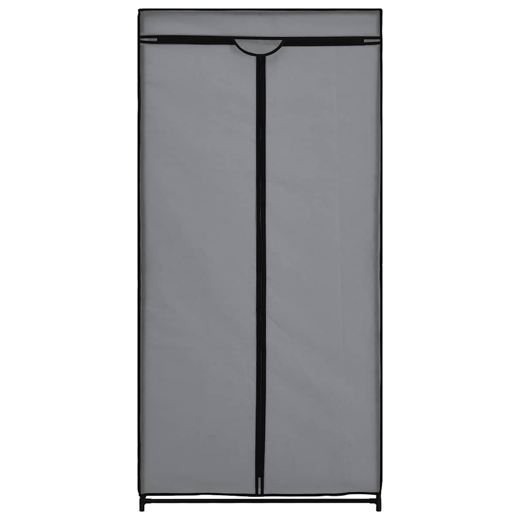 Kleiderschrank Grau 75×50×160 cm