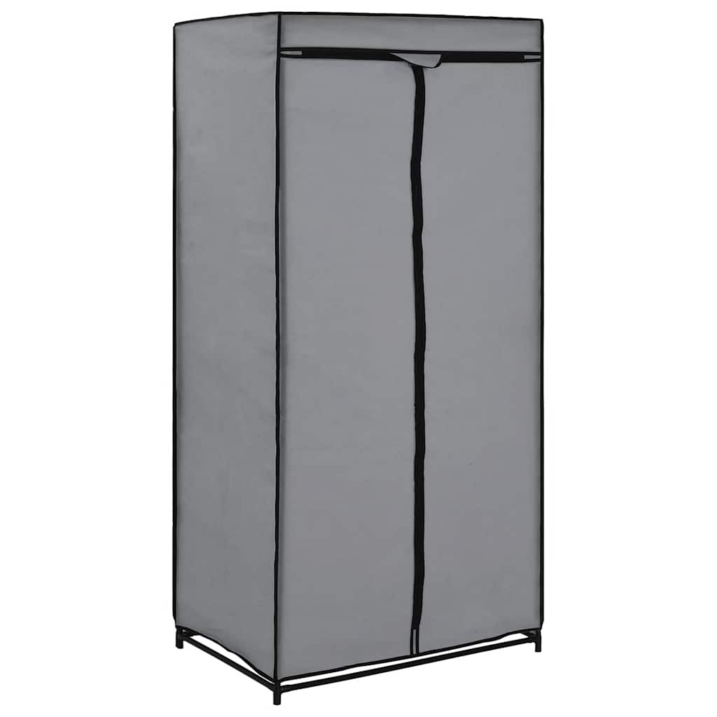 Kleiderschränke 2 Stk. Grau 75×50×160 cm