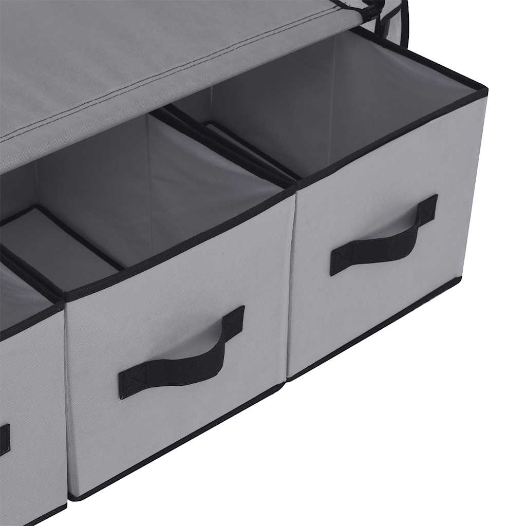 Kleiderschrank Grau 87 x 49 x 159 cm Stoff