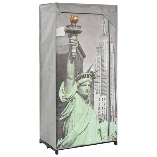 Wardrobe 75×45×160 cm New York fabric