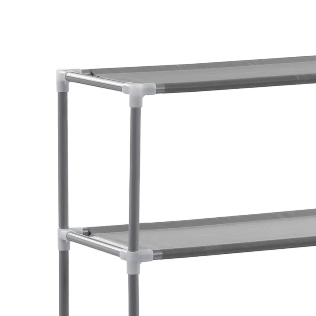 Waschmaschinenregal 3 Ablagen Silbern 69x28x169 cm