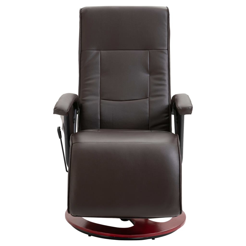Massagesessel Braun Kunstleder