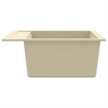Granitspüle Einzelbecken Beige