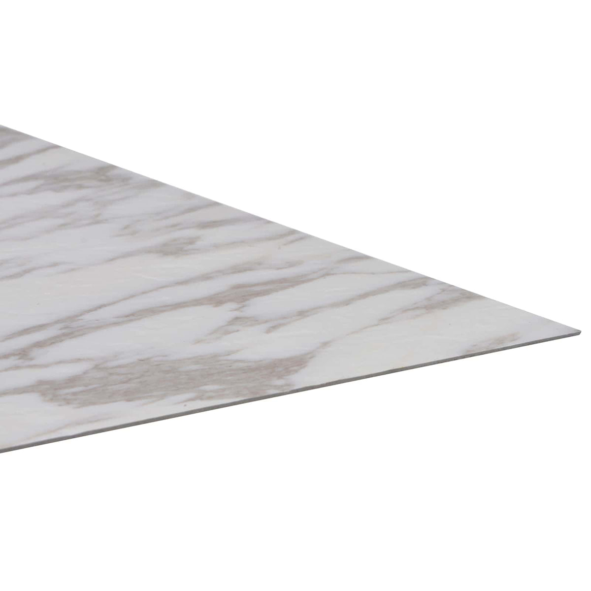 Bodenplanken Weiß Marmor 5,11 m² 55 Stk. PVC