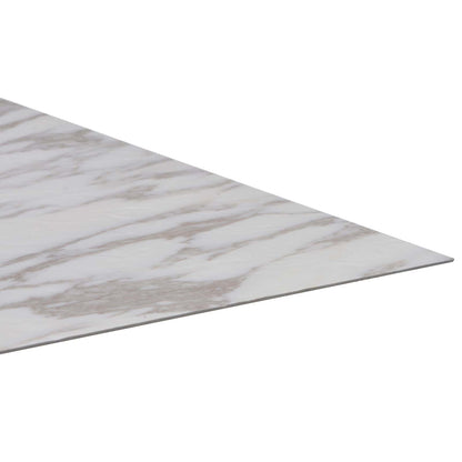 Bodenplanken Weiß Marmor 5,11 m² 55 Stk. PVC
