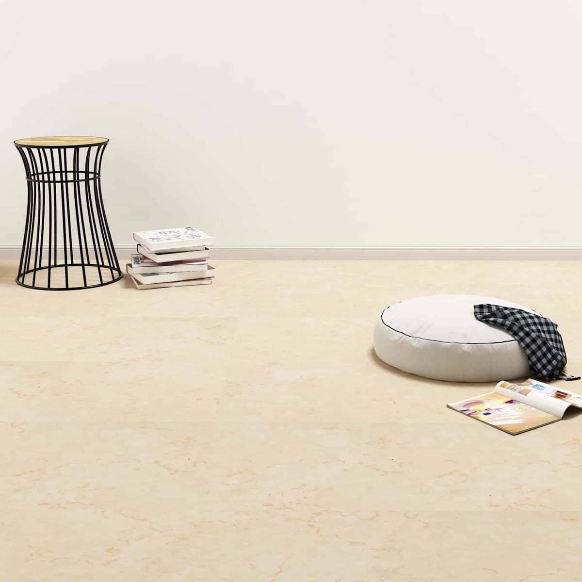 Bodenplanken Dunkelbeige 5,11 m² 55 Stk. PVC